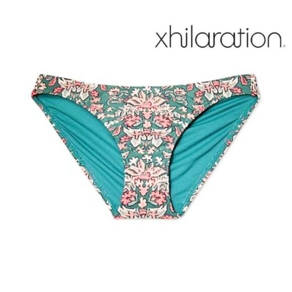 Xhilaration Women's Paisley Hipster Bikini Bottom Swimwear NWT - Picture 3 of 7